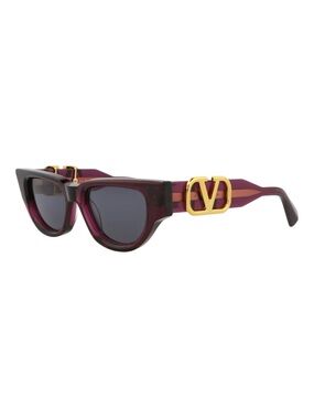 Valentino Garavani Cat-Eye Sunglasses with Gold V Logo